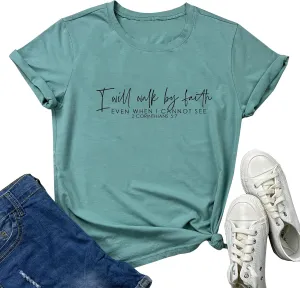 BLACKOO Women Graphic T-Shirts Cute Tees Casual Clothes