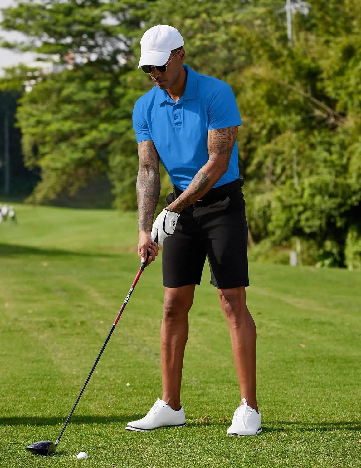 COOFANDY Men's Polo Shirts Short Sleeve Moisture Wicking Golf Shirt Fashion Casual Collared T-Shirt
