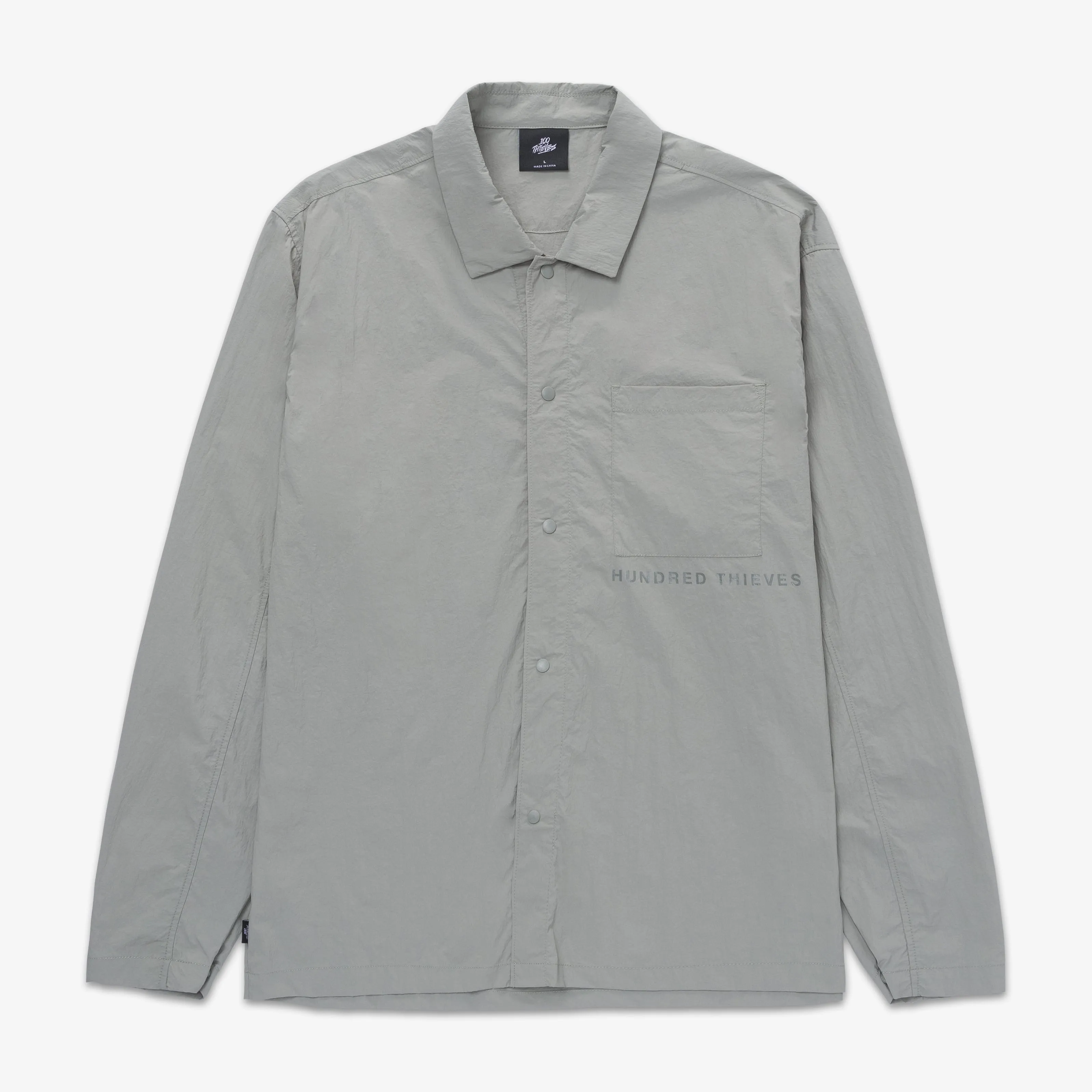 Foundations SS'24 Nylon Shirt - Stonewash Green