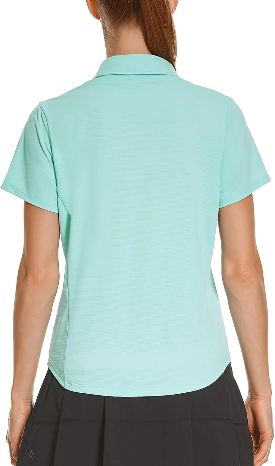 HODOSPORTS Women's Golf Polo Shirts Short Sleeve Collared V Neck Tennis Shirt Quick Dry Fit UPF 50  Golf Apparel Clothes