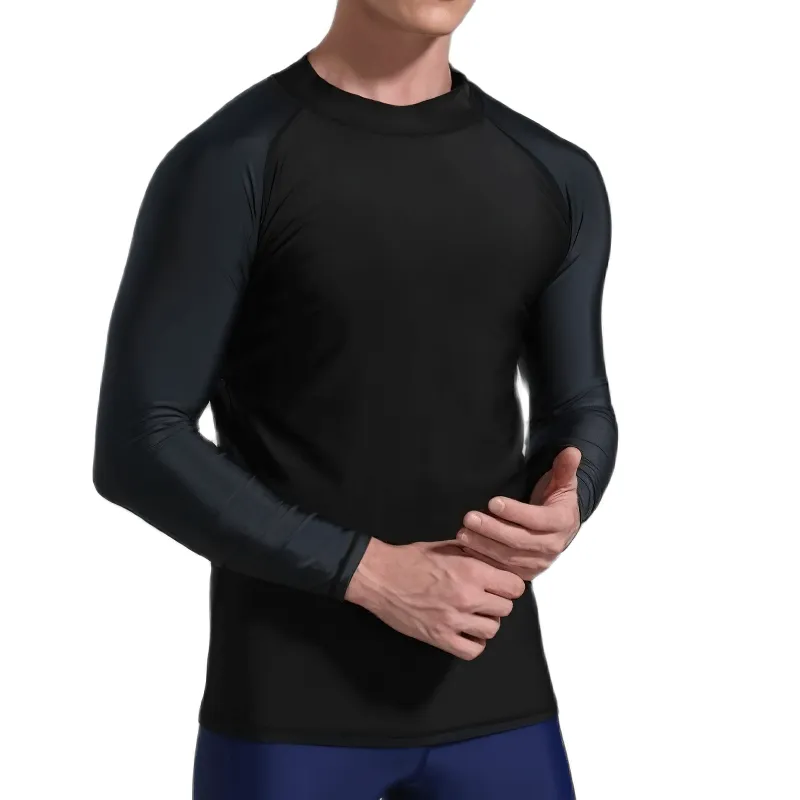 Sun Protection Men's Elastic Compression Shirt for Swimming and Sports - SF0932