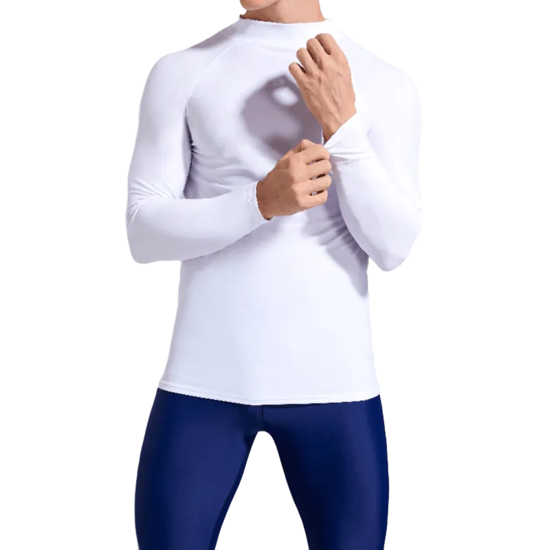 Sun Protection Men's Elastic Compression Shirt for Swimming and Sports - SF0932