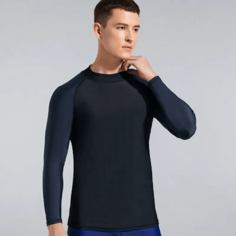 Sun Protection Men's Elastic Compression Shirt for Swimming and Sports - SF0932