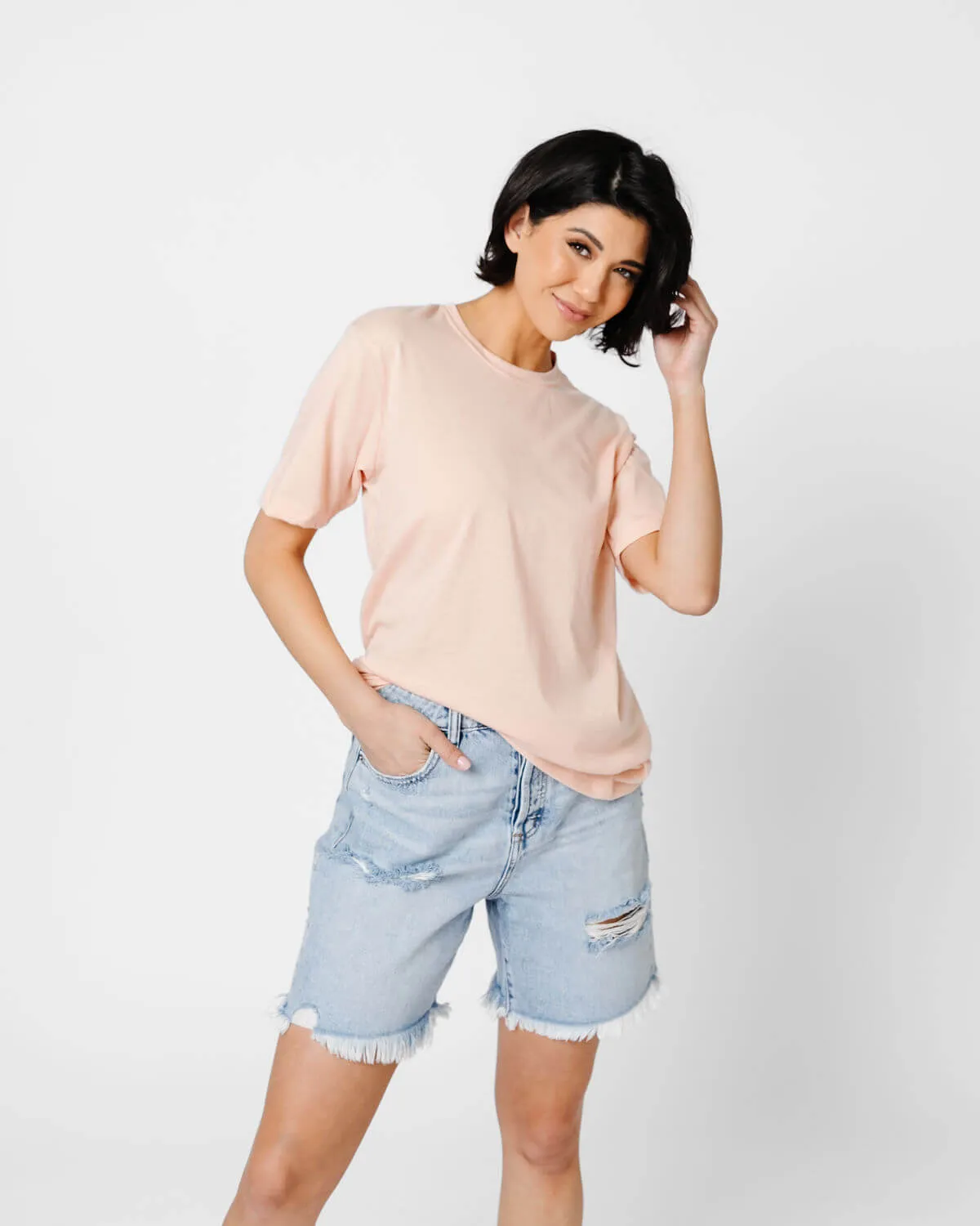 Tessa Crewneck Boyfriend Tee | XS-2XL