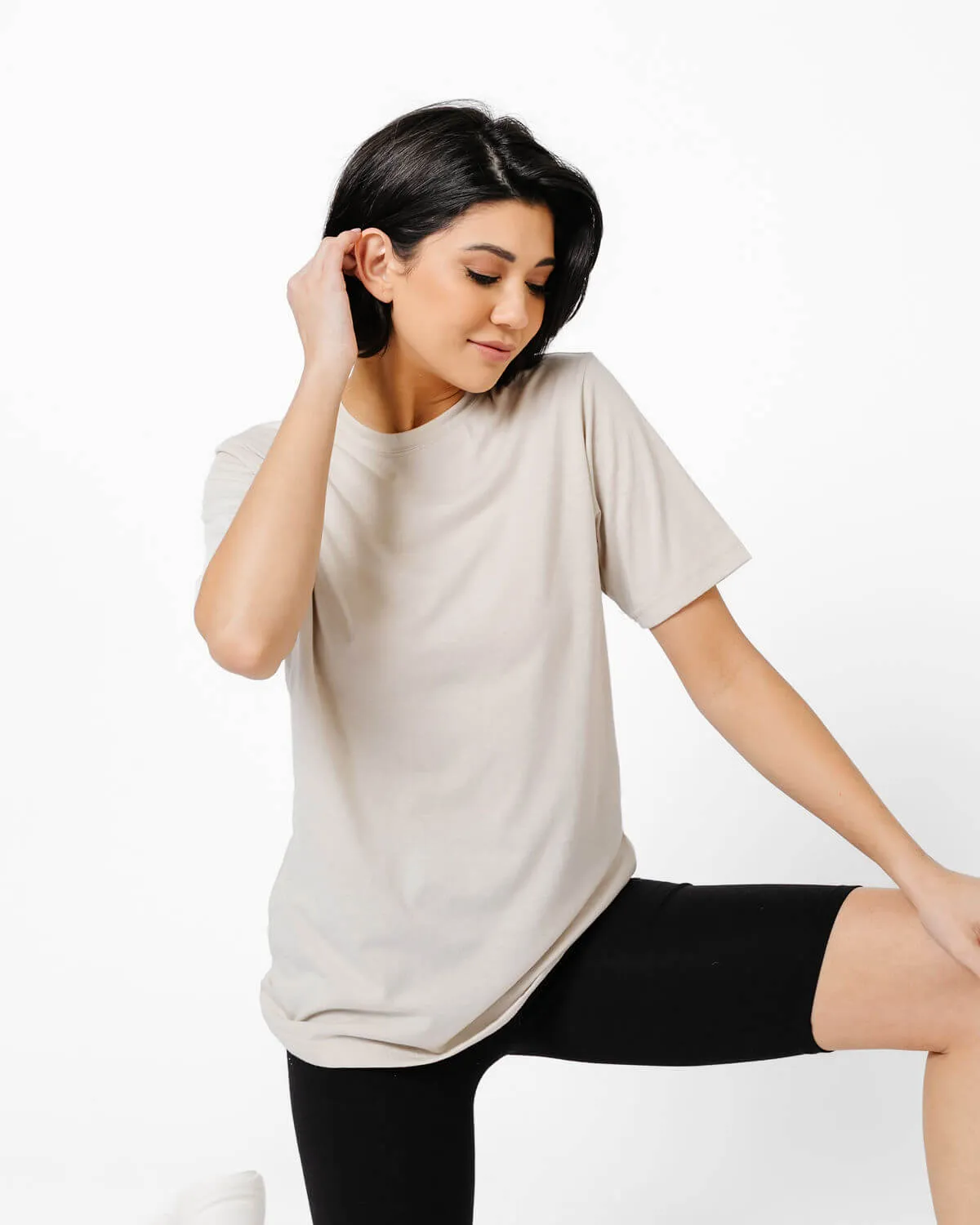 Tessa Crewneck Boyfriend Tee | XS-2XL