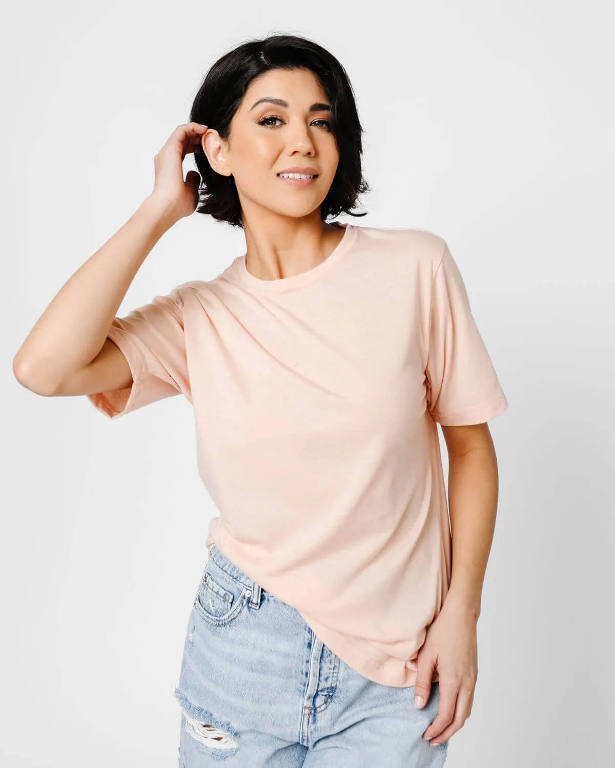 Tessa Crewneck Boyfriend Tee | XS-2XL