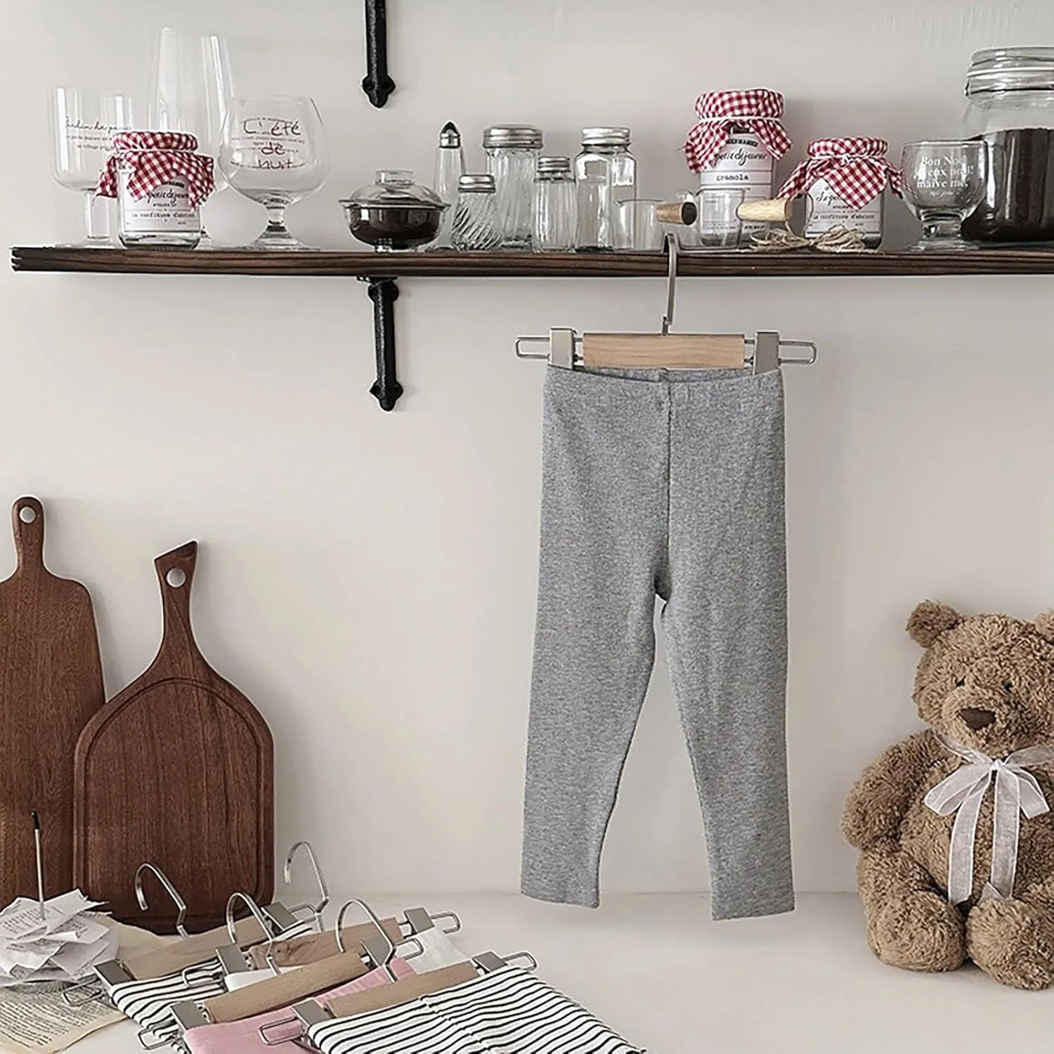 Unisex Toddler Boys Girls Cotton Sweatpants Casual Elastic Waist Sports Jogger Bottoms Pants Athletic Soft Trousers